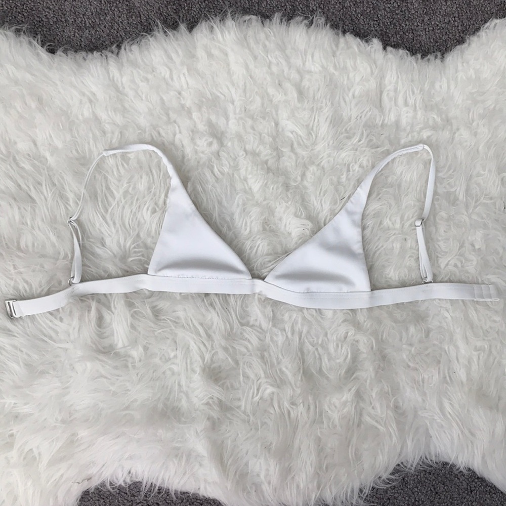 Ark swimwear bikini top white bralette